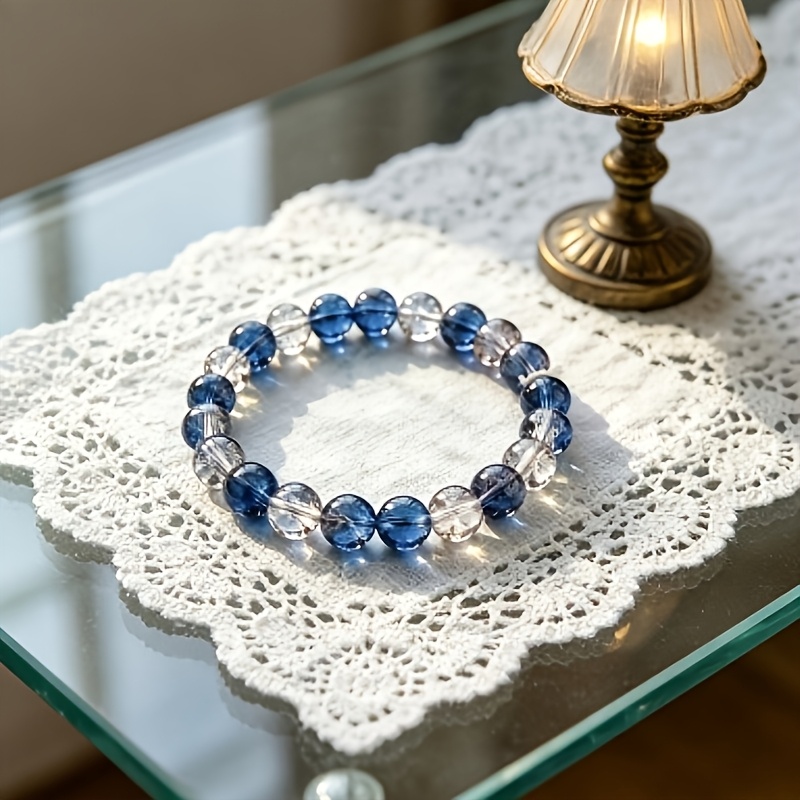 Exploding Flower Dual-Color Crystal Bracelet, Unisex